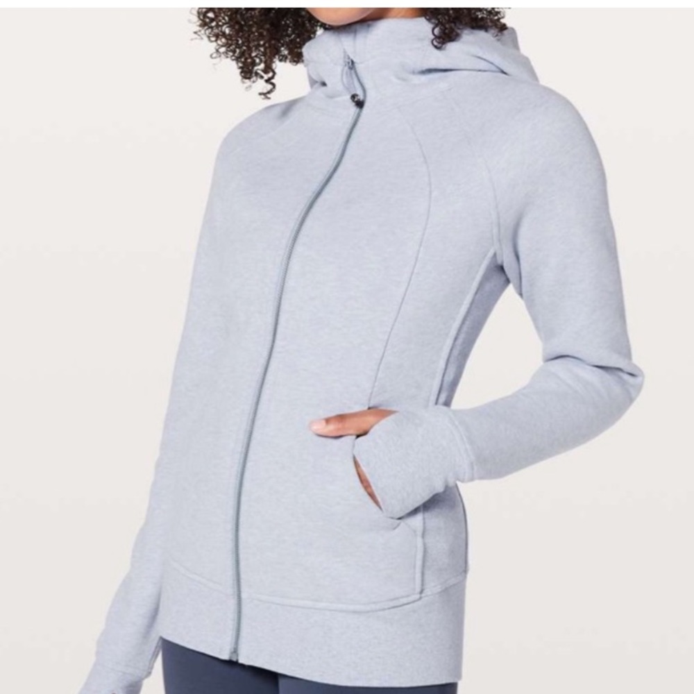 Lululemon 🍋 Scuba Full Zip Hoodie in Heathered Berry Mist